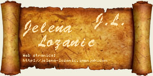 Jelena Lozanić vizit kartica